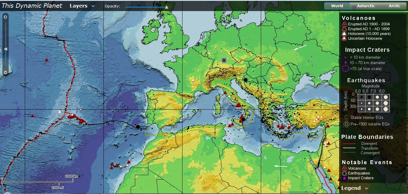 Dynamic planet - interactive map