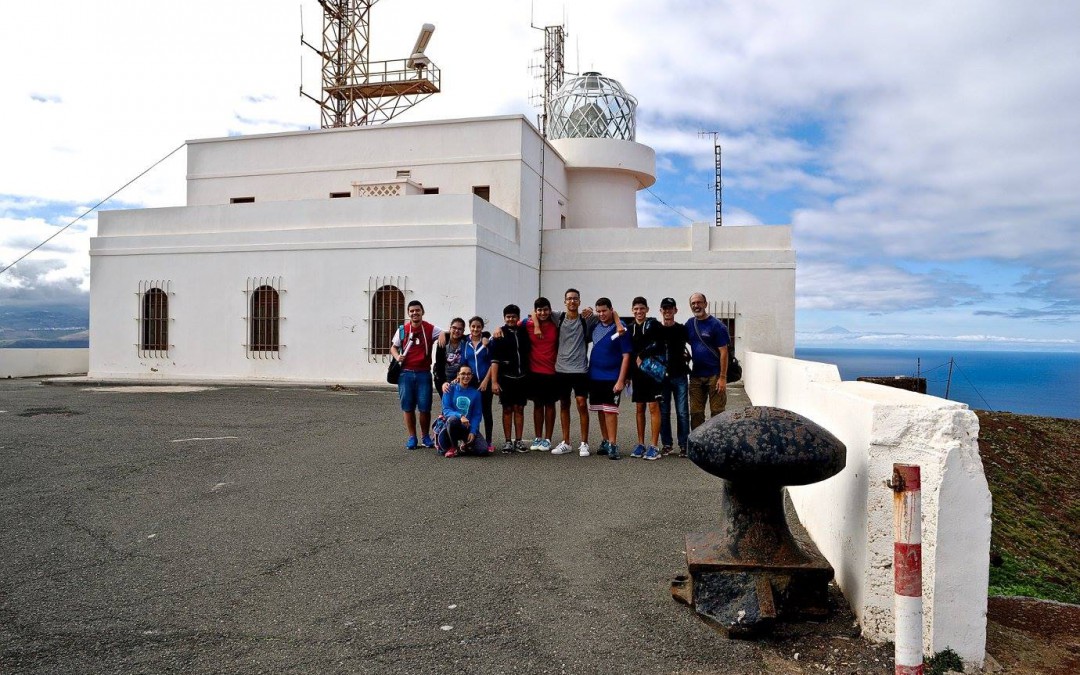 Students and teachers from the Spanish team visited the protected volcanic area of La Isleta