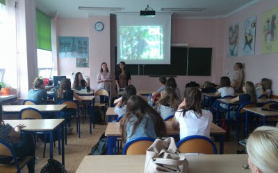 The project promotion at Polish middle schools.