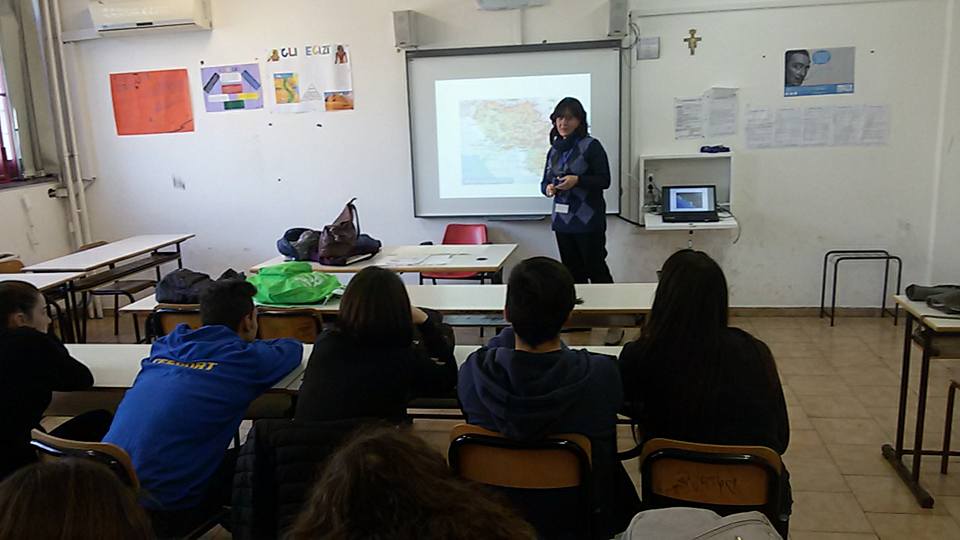 Lesson about nature of Campania  at Italian School